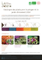 La Juberie est une «microfermette permaculturelle » avec une pépinière, une jardin pédagogique et productif. Page d'accueil catalogue des plants potager 2024